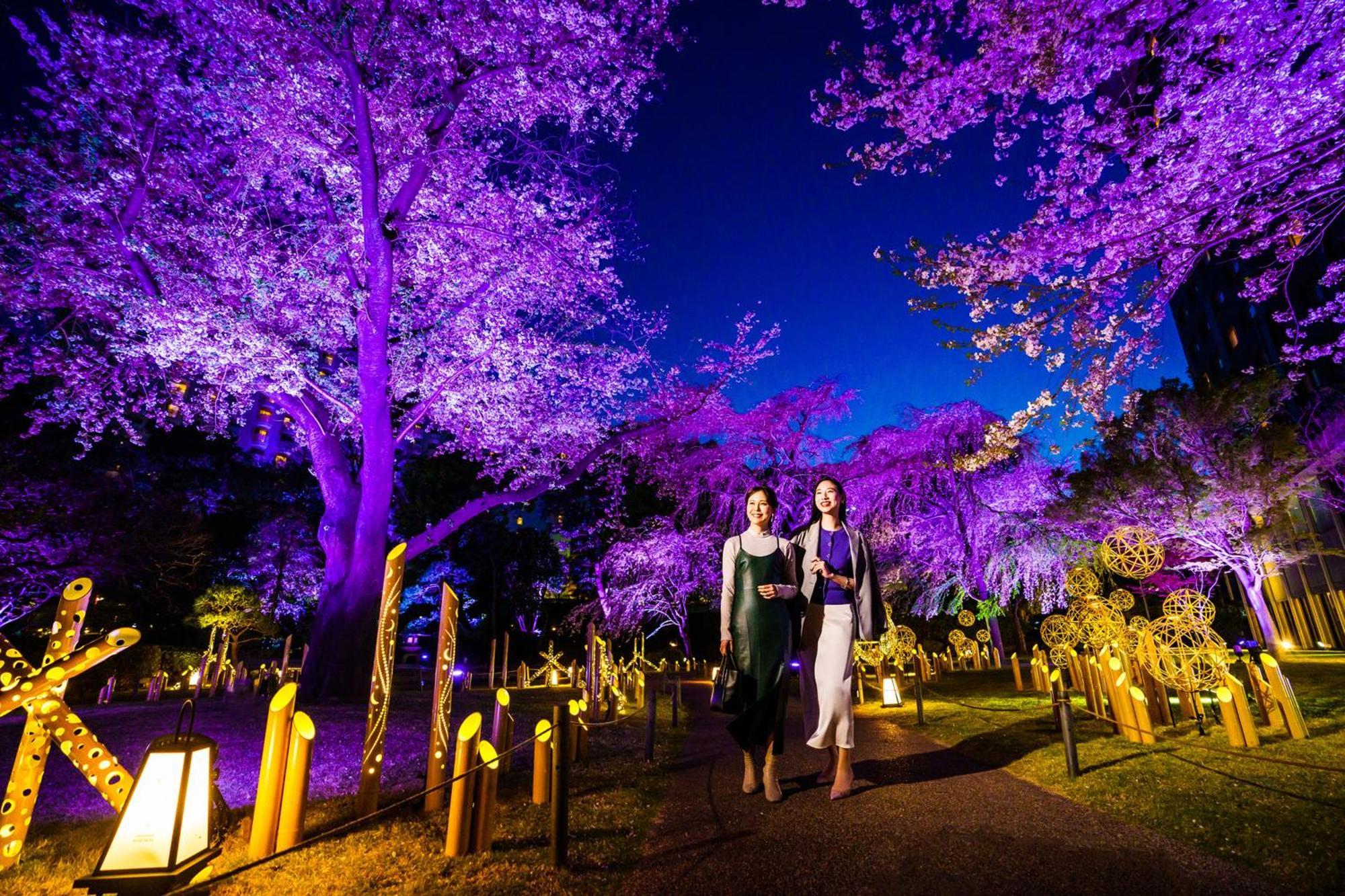 Grand Prince Hotel Shin Takanawa Präfektur Tokio Exterior foto Illumination of the park